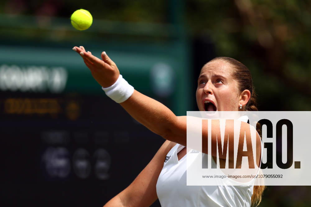 Jelena Ostapenko during her second round match Wimbledon Tennis Championships, Day 3, The All England Lawn Tennis and Croquet Club, London, UK - 01 Jul 2026London The All England Lawn Tennis and United Kingdom
