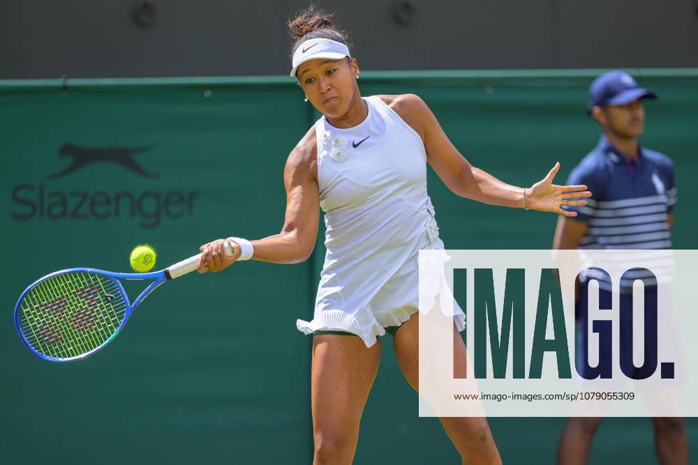 Day Three: The Championships - Wimbledon 2026 LONDON, ENGLAND JULY 01 - Naomi Osaka of Japan during Ladies Single Second Round at The Wimbledon Lawn Tennis Championship at Wimbledon on July 01, 2026 in London, England. (Photo by Keeran Marquis)