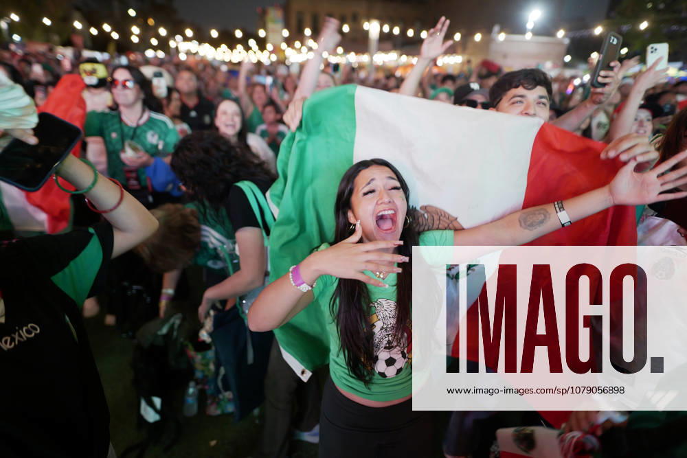 Mexico defeated Ecuador 2–0, marking their first victory in a decisive match in 40 years Fans of the Mexican national team, Nationalteam gathered to support the team and celebrate the World Cup victory over Ecuador. Los Angeles California United States