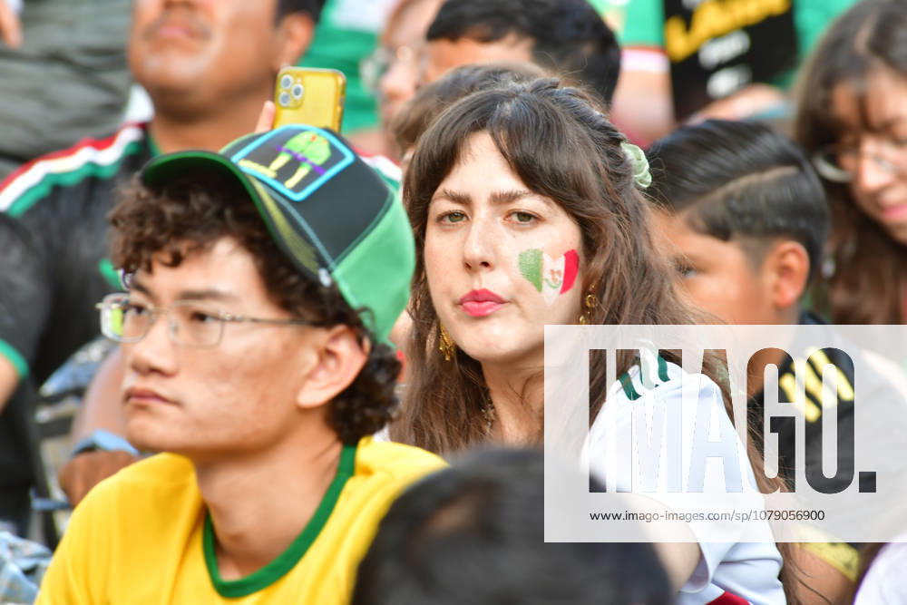 Mexico defeated Ecuador 2–0, marking their first victory in a decisive match in 40 years Fans of the Mexican national team, Nationalteam gathered to support the team and celebrate the World Cup victory over Ecuador. Los Angeles California United States