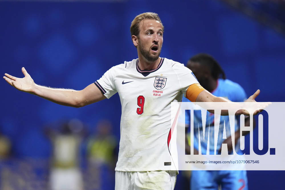 England v Congo DR: Round Of 32 - FIFA World Cup, WM, Weltmeisterschaft, Fussball 2026 Harry Kane of England protests during the FIFA World Cup 2026 Round Of 32 match between England and Congo DR at Atlanta Stadium on July 1, 2026 in Atlanta, United States. Atlanta GA United States