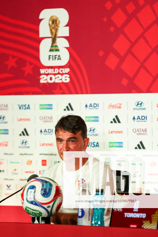 Croatia MD-1 press conference, PK, Pressekonferenz Croatia head coach Zlatko Dalic listens to questions from media members during a press conference ahead of Croatia s match day minus one at the FIFA World Cup, WM, Weltmeisterschaft, Fussball 2026 at Toronto Stadium in Toronto, Ontario, Canada, on July 1, 2026. Toronto Canada