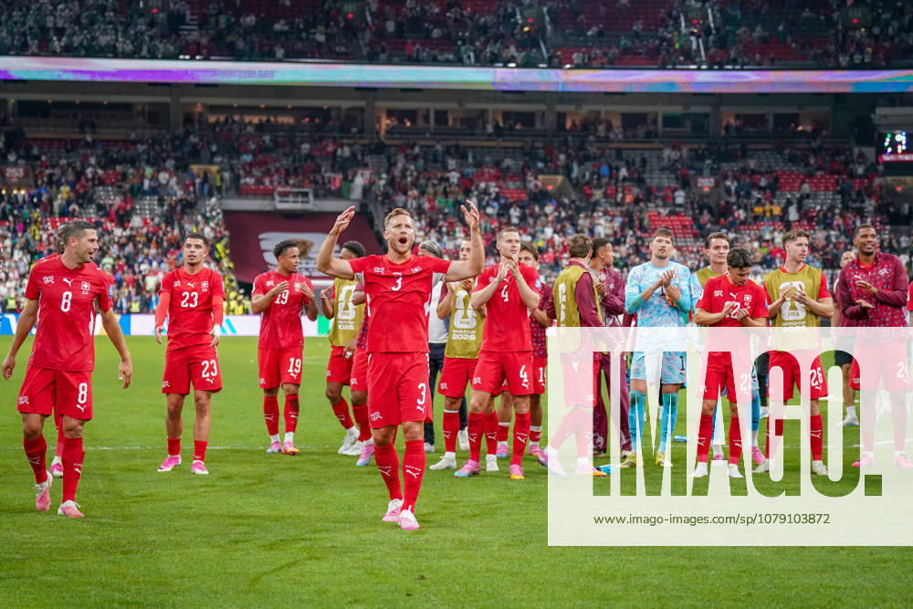 Canada Soccer 2026 FIFA World Cup Round of 32 Switzerland vs. Algeria BC Place Stadium, Vancouver Joy, excitement, celebration among the Swiss team, gestures, body language, emotion Silvan Widmer, Switzerland, 3