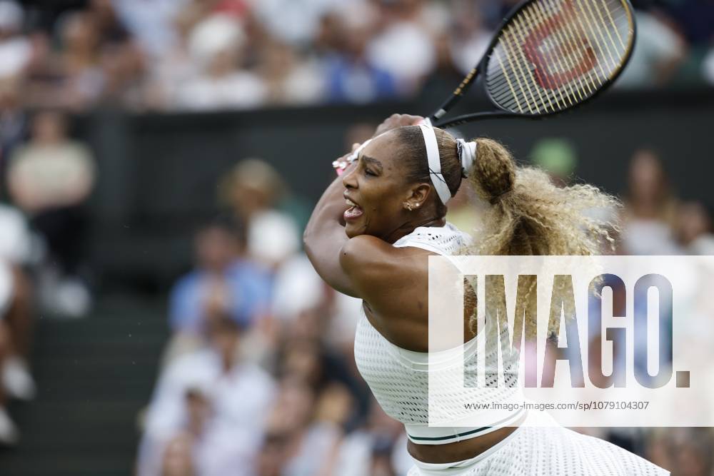 Tennis: Wimbledon championships Serena Williams of United States plays in the women s singles first round at the Wimbledon tennis tournament in London on June 30, 2026. A14AA0005621337P