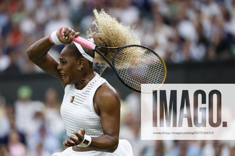 Tennis: Wimbledon championships Serena Williams of United States plays in the women s singles first round at the Wimbledon tennis tournament in London on June 30, 2026. A14AA0005621341P