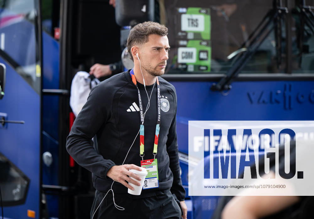 Soccer: 2026 FIFA World Cup Round of 32 in Boston: Germany vs. Paraguay, June 29, 2026. Team arrival at the stadium; Leon Goretzka, Germany