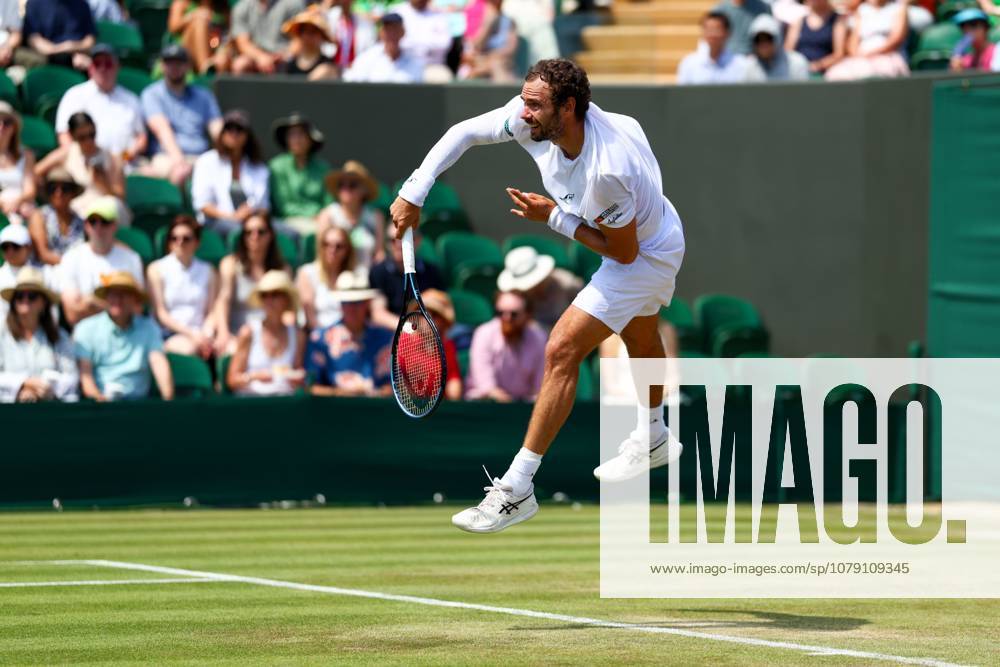Roman Safiullin during his third round match Wimbledon Tennis Championships, Day 5, The All England Lawn Tennis and Croquet Club, London, UK - 03 Jul 2026London The All England Lawn Tennis and United Kingdom