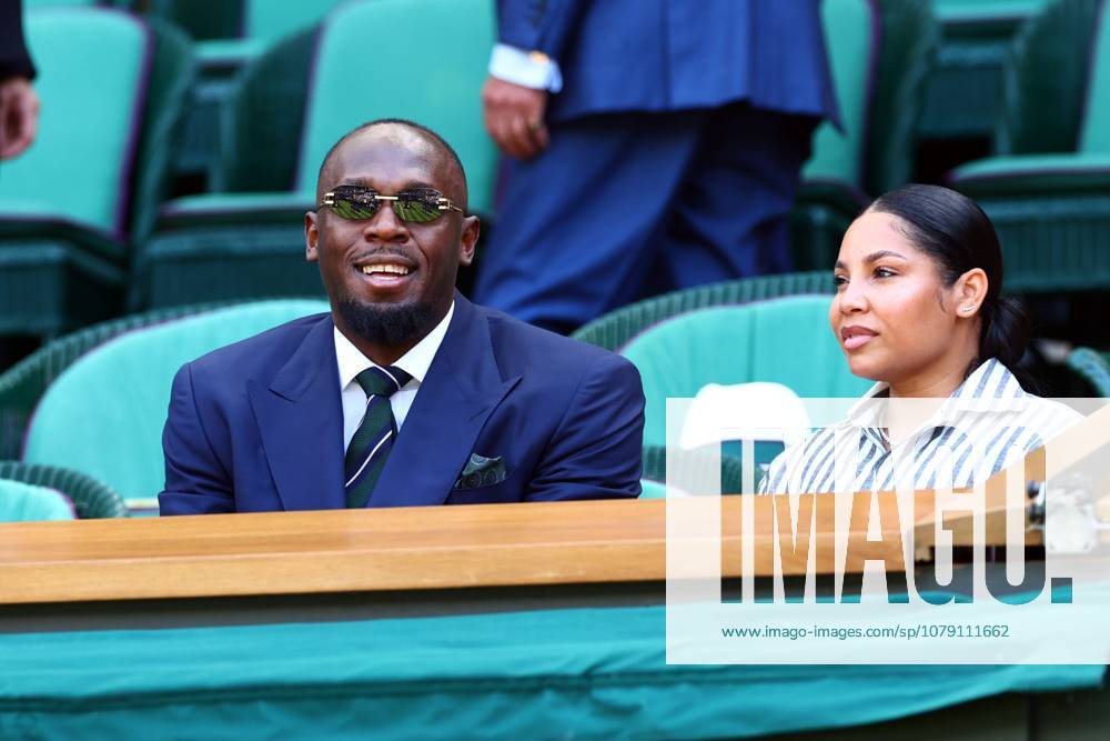 Usain Bolt and Kasi Bennett in the Royal Box on Centre Court Wimbledon Tennis Championships, Day 5, The All England Lawn Tennis and Croquet Club, London, UK - 03 Jul 2026London The All England Lawn Tennis and United Kingdom