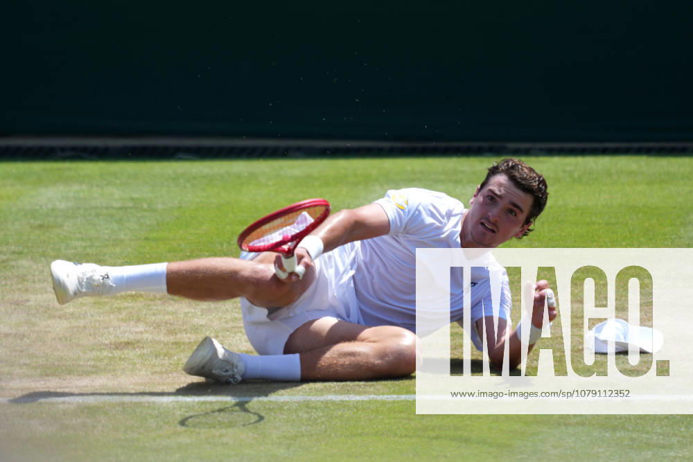 2026-07-03 The Championships - Wimbledon 2026 - Day Five LONDON, UNITED KINGDOM - JULY 3: Joao Fonseca of Brazil during Day Five of the The Championships - Wimbledon 2026 at All England Lawn Tennis and Croquet Club on July 3, 2026 in London, England. (Photo by Marleen Fouchier BSR Agency) London United Kingdom Content not available for redistribution in The Netherlands directly or indirectly through any third parties.