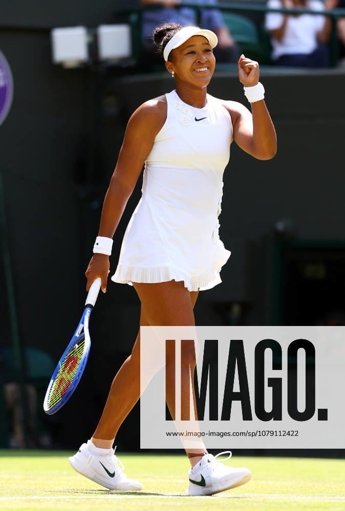 Naomi Osaka celebrates victory in her third round match Wimbledon Tennis Championships, Day 5, The All England Lawn Tennis and Croquet Club, London, UK - 03 Jul 2026London The All England Lawn Tennis and United Kingdom