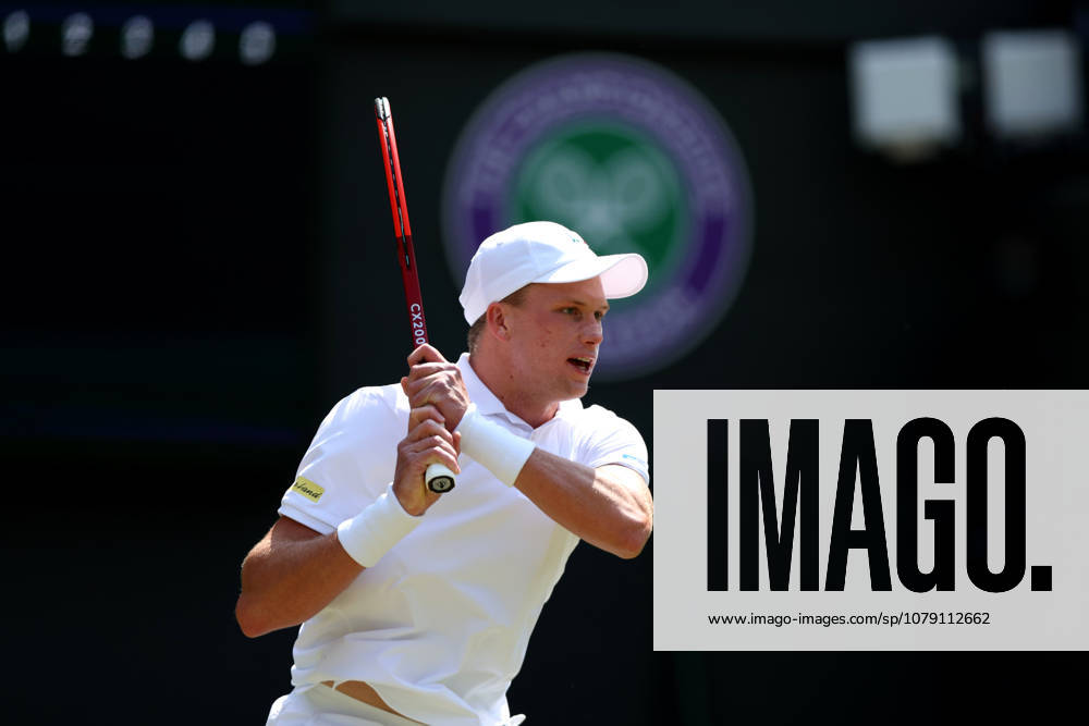 Jenson Brooksby during his third round match Wimbledon Tennis Championships, Day 5, The All England Lawn Tennis and Croquet Club, London, UK - 03 Jul 2026London The All England Lawn Tennis and United Kingdom