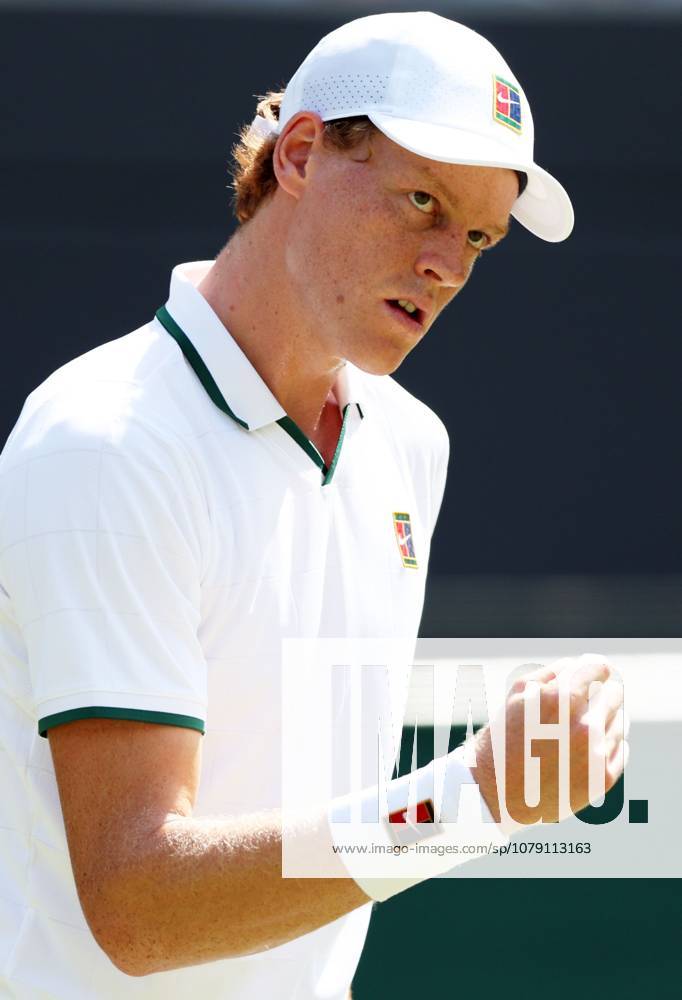 Jannik Sinner celebrates during his third round match Wimbledon Tennis Championships, Day 5, The All England Lawn Tennis and Croquet Club, London, UK - 03 Jul 2026London The All England Lawn Tennis and United Kingdom