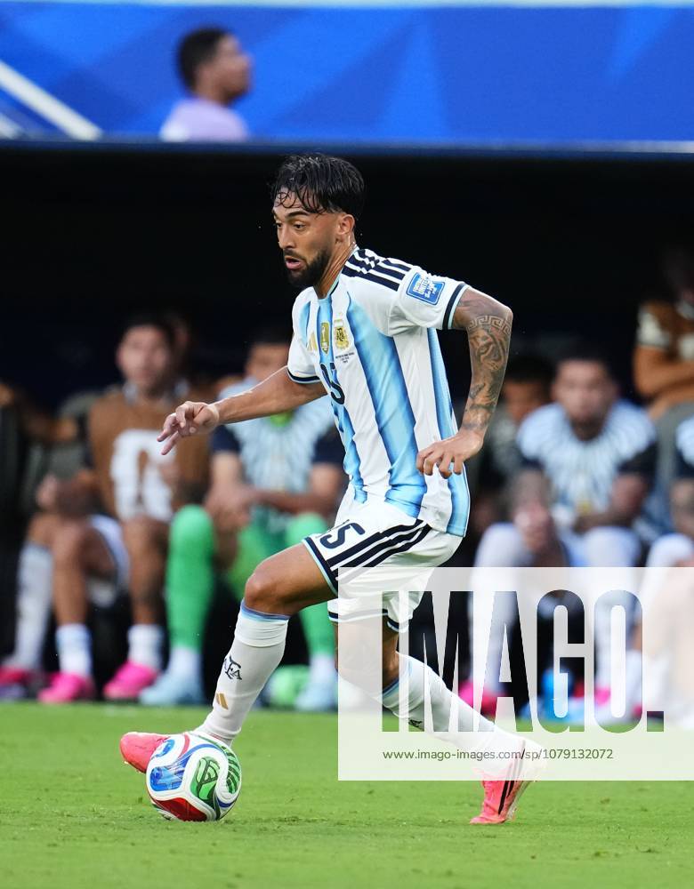 Argentina v Cape Verde - FIFA World Cup, WM, Weltmeisterschaft, Fussball 2026 - Round of 32 FLORIDA, USA - JULY 03: Nico Gonzalez of Argentina runs with the ball during the 2026 FIFA World Cup Round of 32 match between Argentina and Cape Verde at the Hard Rock Stadium (Miami Stadium) in Miami Gardens, Florida, United States on July 03, 2026. Jose Hernandez Anadolu Florida United States. Editorial use only. Please get in touch for any other usage.