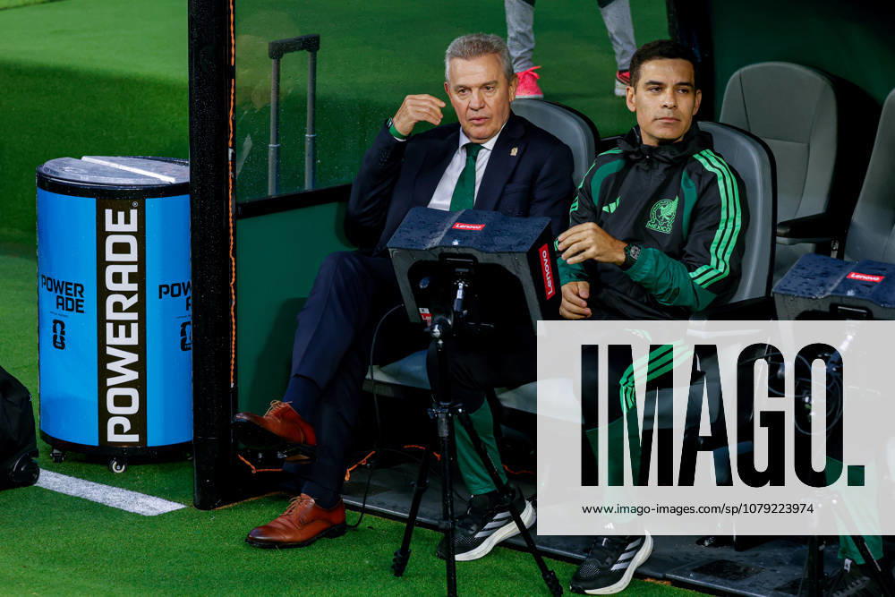 2026 FIFA World Cup: Mexico vs. England 2026 FIFA World Cup: Mexico vs. England Mexico vs. England July 5, 2026, Mexico City, MEXICO Action photo of Javier Aguirre, head coach of Mexico, and assistant coach Rafael Marquez, during a match of the 2026 FIFA World Cup held at the Estadio Ciudad de México in Mexico City Action photo of Javier Aguirre, head coach of Mexico, and his assistant coach Rafael Marquez, during a 2026 FIFA World Cup match at the Estadio Ciudad de México in Mexico City. PHOTO BY IMAGENSHOP PHOTO AGENCY MEXICO CITY MEXICO CITY MEXICO