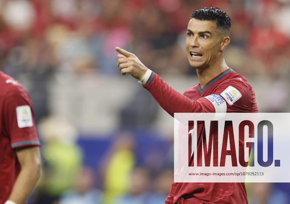 Portugal v Spain: Round of 16 - FIFA World Cup, WM, Weltmeisterschaft, Fussball 2026 Cristiano Ronaldo of Portugal reacts during the FIFA World Cup 2026 Round Of 16 match between Portugal and Spain at Dallas Stadium on July 6, 2026 in Arlington, United States. Arlington Dallas Stadium TX United States