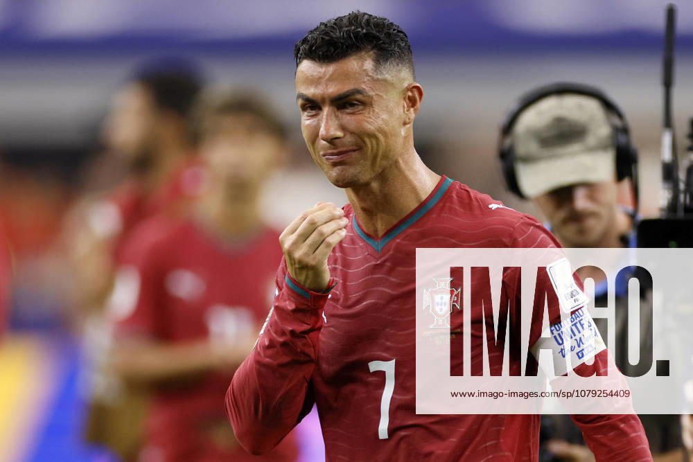 Portugal v Spain: Round of 16 - FIFA World Cup, WM, Weltmeisterschaft, Fussball 2026 Cristiano Ronaldo of Portugal in tears after the FIFA World Cup 2026 Round Of 16 match between Portugal and Spain at Dallas Stadium on July 6, 2026 in Arlington, United States. Arlington Dallas Stadium TX United States