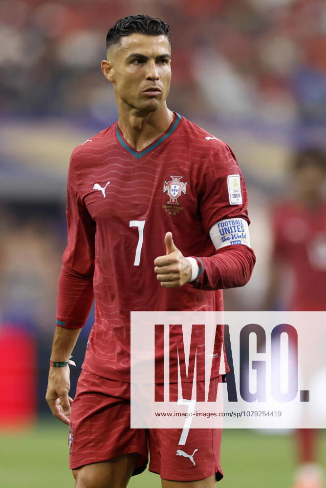 Portugal v Spain: Round of 16 - FIFA World Cup, WM, Weltmeisterschaft, Fussball 2026 Cristiano Ronaldo of Portugal with thumbs up during the FIFA World Cup 2026 Round Of 16 match between Portugal and Spain at Dallas Stadium on July 6, 2026 in Arlington, United States. Arlington Dallas Stadium TX United States
