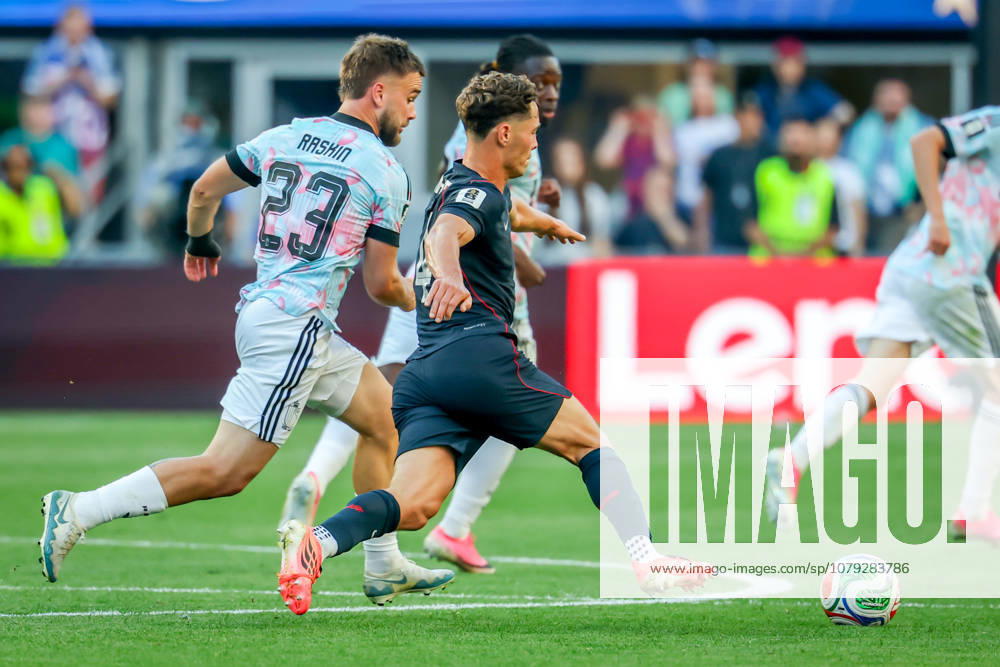 United States of America midfielder Tyler Adams (4) and Belgium midfielder Nicolas Raskin (23) during the match between USA and Belgium in the World Cup 2026 at Seattle Stadium, Seattle, Washington Seattle USA - ZUMAj111 20260706_zsp_j111_078