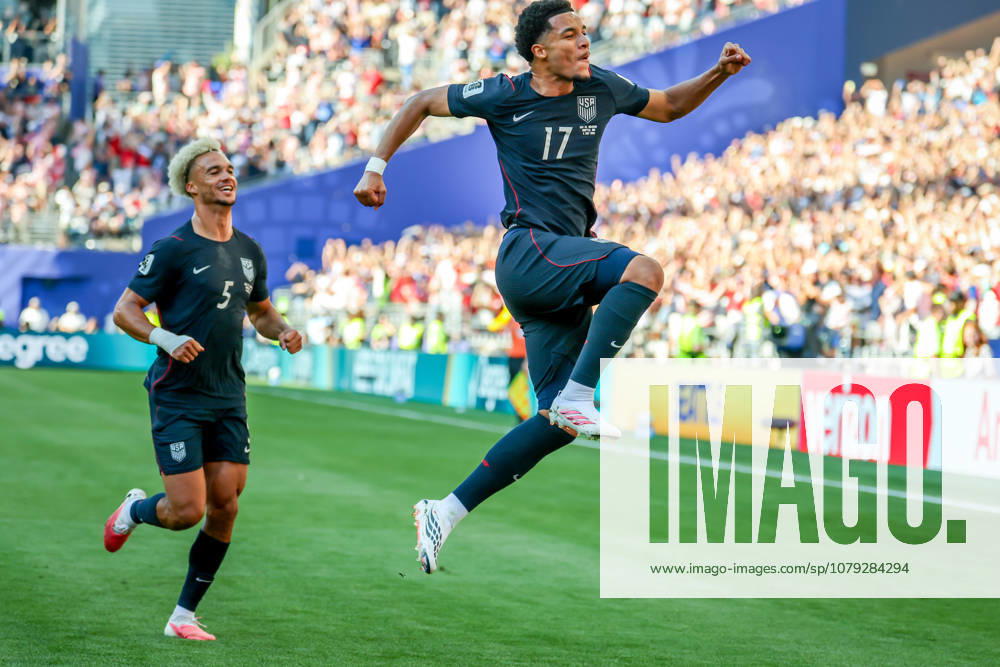 United States of America midfielder Malik Tillman (17) celebrates his goal during the match between USA and Belgium in the World Cup 2026 at Seattle Stadium, Seattle, Washington Seattle USA - ZUMAj111 20260706_zsp_j111_030
