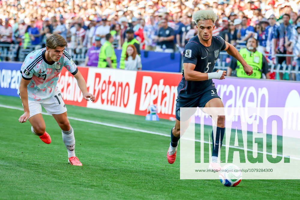United States of America defender Antonee Robinson (5) during the match between USA and Belgium in the World Cup 2026 at Seattle Stadium, Seattle, Washington Seattle USA - ZUMAj111 20260706_zsp_j111_034