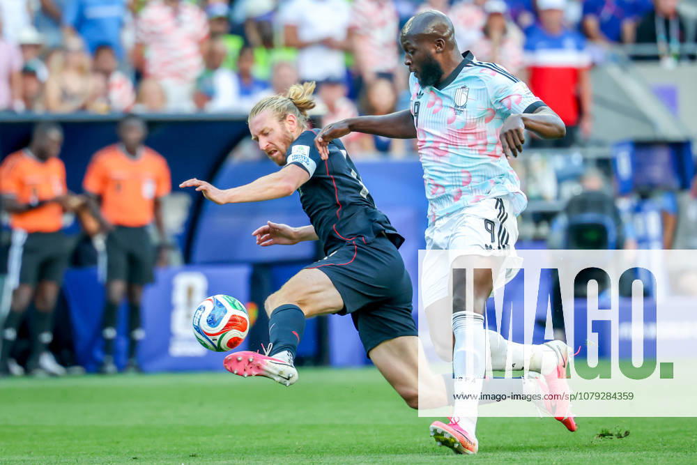 United States of America defender Tim Ream (13) and Belgium forward Romelu Lukaku (9) during the match between USA and Belgium in the World Cup 2026 at Seattle Stadium, Seattle, Washington Seattle USA - ZUMAj111 20260706_zsp_j111_067