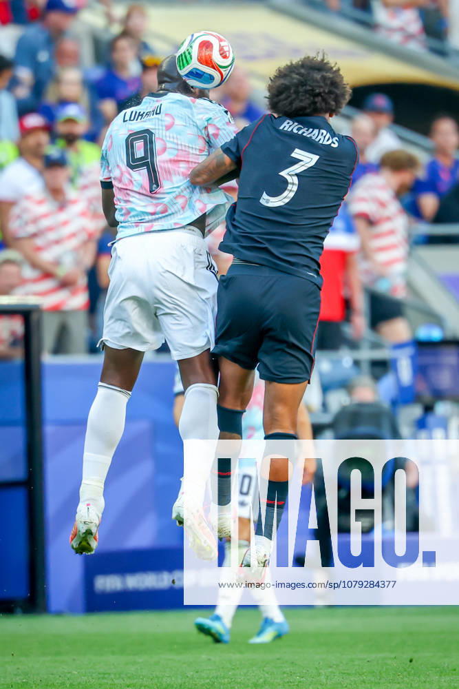 United States of America defender Chris Richards (3) and Belgium forward Romelu Lukaku (9) during the match between USA and Belgium in the World Cup 2026 at Seattle Stadium, Seattle, Washington Seattle USA - ZUMAj111 20260706_zsp_j111_069