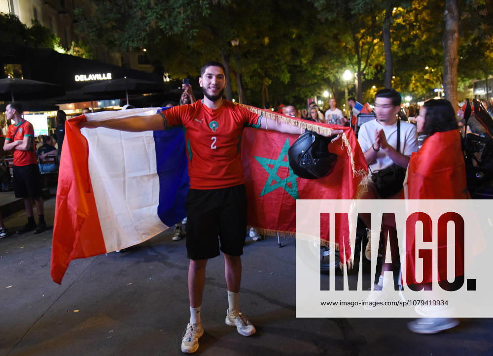 2026 World Cup - French Fans Celebrates Match France v Maroc - Paris French fans celebrates during 2026 FIFA World Cup, WM, Weltmeisterschaft, Fussball quarter-final football match between France and Morocco in Paris, France on July 9, 2026. Photo by Alain Apaydin ABACAPRESS.COM Paris France