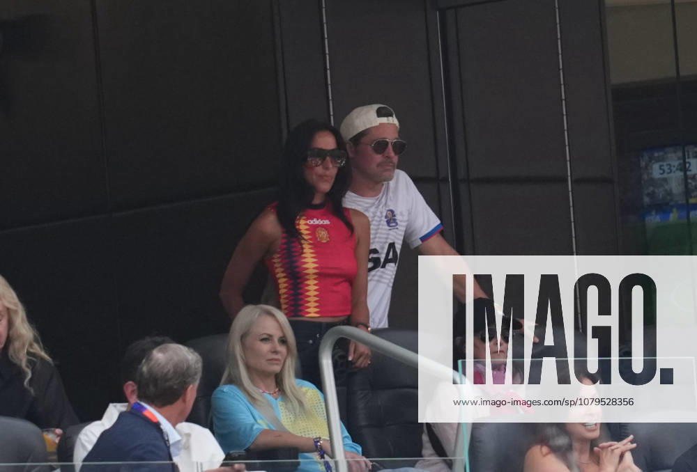 Brad Pitt of the U.S. during the Spain vs. Belgium quarterfinal match at the 2026 FIFA World Cup, Los Angeles Stadium, Los Angeles, U.S., on July 10, 2026. Thor Wegner, DeFodi Images. Photo by DeFodi Images