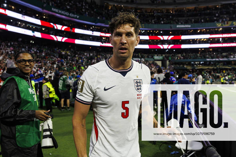 Mexico v England: Round Of 16 - FIFA World Cup, WM, Weltmeisterschaft, Fussball 2026 Mexico City, Mexico - July 5: John Stones of England celebrate after winning the FIFA World Cup 2026 Round Of 16 match between Mexico and England at Mexico City Stadium on July 5, 2026 in Mexico City, Mexico Mexico City Mexico City Stadium Mexico Mexico