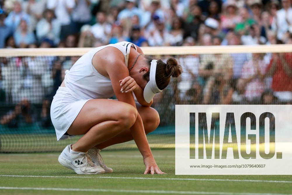 Linda Noskova celebrates victory in the Ladies Singles final Wimbledon Tennis Championships, Day 13, The All England Lawn Tennis and Croquet Club, London, UK - 11 Jul 2026London The All England Lawn Tennis and United Kingdom