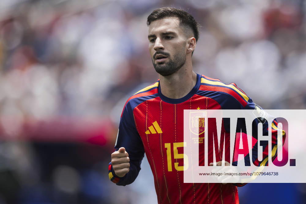 Spain v Belgium - FIFA World Cup, WM, Weltmeisterschaft, Fussball 2026 Alex Baena of Spain looks on during the FIFA World Cup 2026 quarter final football match between Spain and Belgium. Spain won 2-1 over Belgium. Inglewood United States