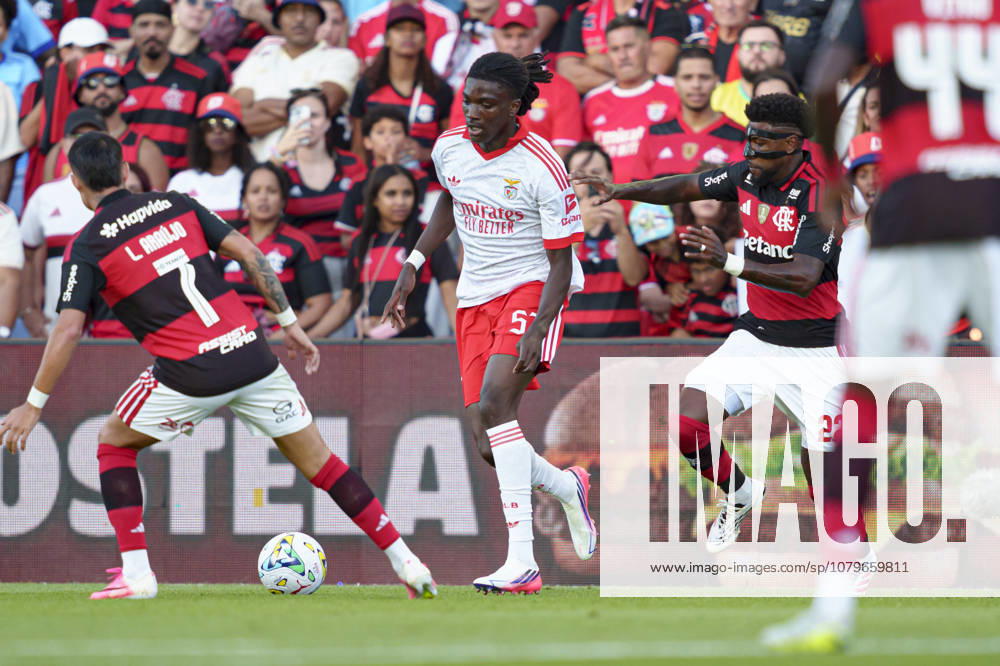 Jaden Umeh seen during International Friendly, Länderspiel, Nationalmannschaft game between teams of SL Benfica and Flamengo RJ (Alexandre Simoes Ball Raw Images) Algarve Estadio Algarve Portugal