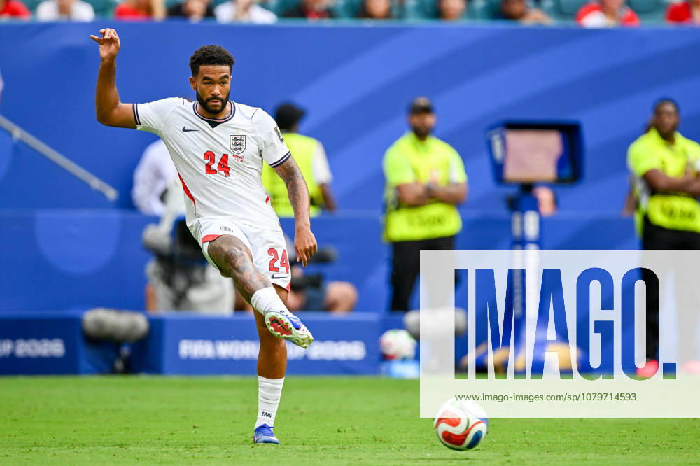 11th July 2026; Miami Stadium, Miami, Florida, United States of America; FIFA World Cup, WM, Weltmeisterschaft, Fussball Football, Norway versus England;& xa0;defender Reece James 24 of England HeulerxAndrey