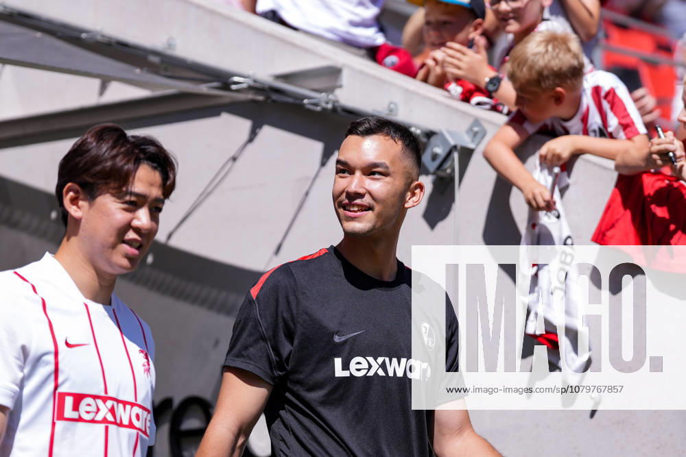 Mio Backhaus, SC Freiburg, Germany, Soccer, Bundesliga 1, 2026–2027, SC Freiburg, Open Practice, July 12, 2026, Europa-Park Stadium, Freiburg, Freiburg, Europa-Park Stadium, Baden-Württemberg, Germany