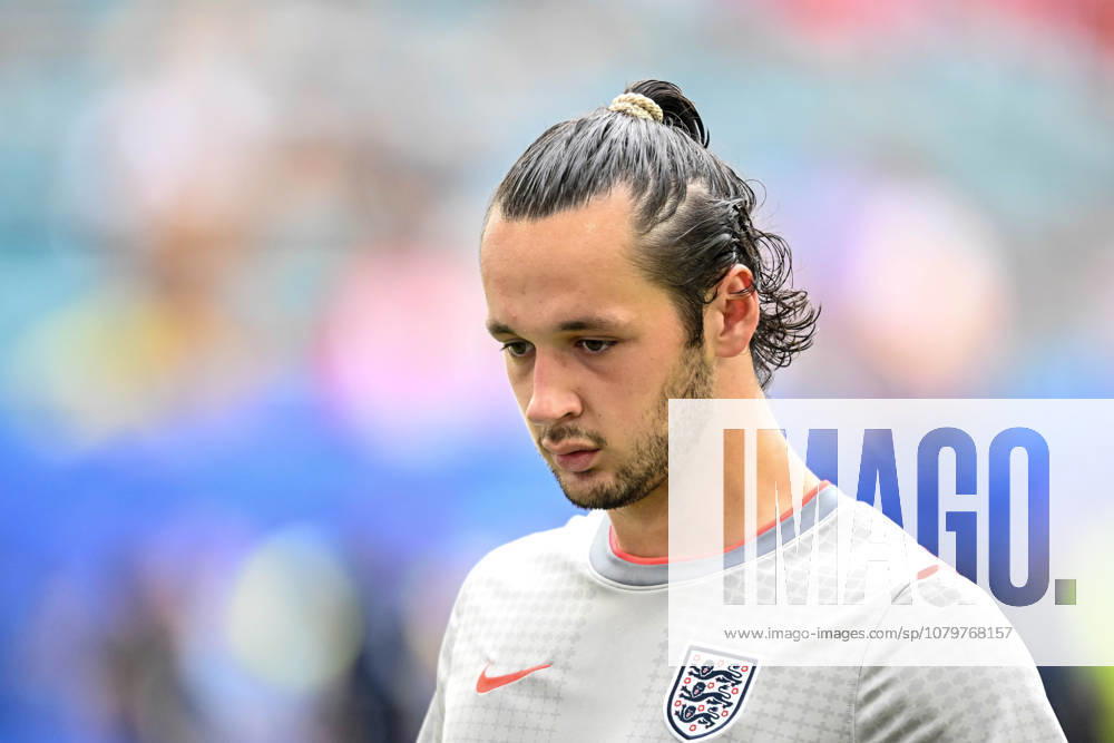 Goalkeeper James Trafford of England looks on during the 2026 FIFA World Cup quarterfinal match between Norway and England at Miami Stadium on July 11, 2026, in Miami Gardens, United States. Photo by Harry Langer, DeFodi Images
