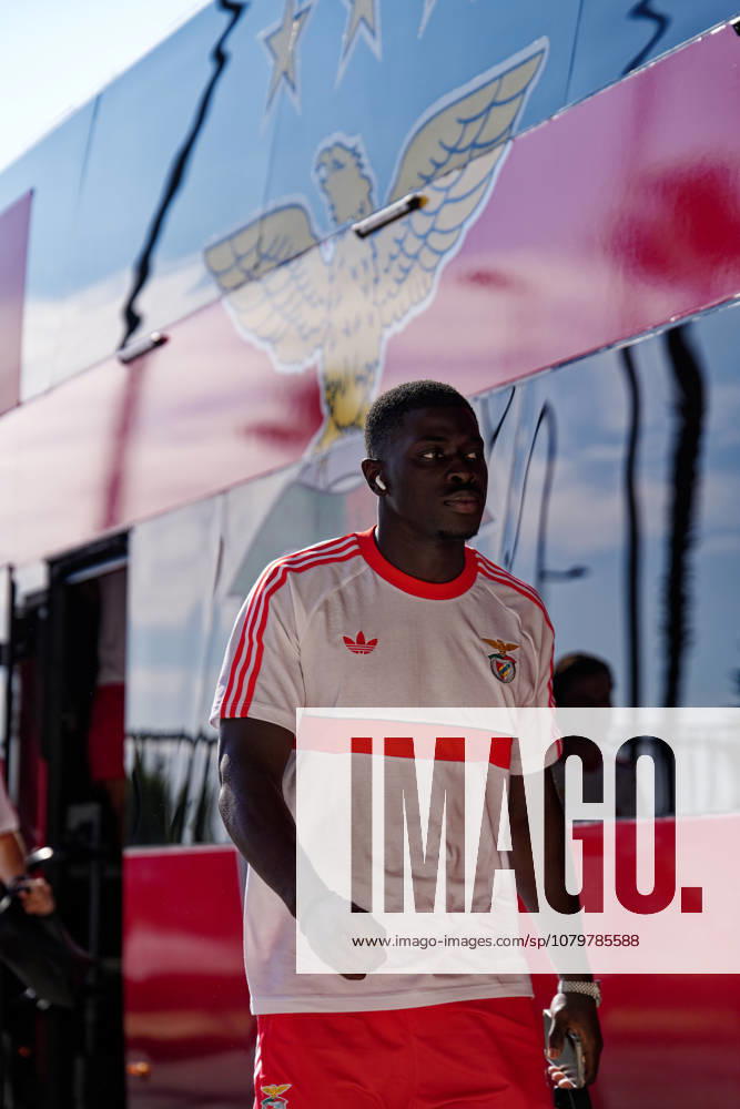 Trofeu do Algarve 25th Anniversary - SL Benfica vs CR Flamengo, Estadio do Algarve, Portugal. Estadio do Algarve, Portugal. 11 July 2026. 24 Samuel Soares of SL Benfica arriving at the SL Benfica v CR Flamengo football match for the Algarve Trophy 25th Anniversary. Credit: Nuno Pires Veloso Morse Images.