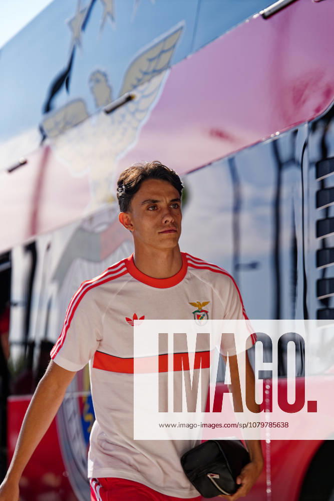 Trofeu do Algarve 25th Anniversary - SL Benfica vs CR Flamengo, Estadio do Algarve, Portugal. Estadio do Algarve, Portugal. 11 July 2026. 84 Joao Rego of SL Benfica arriving at the SL Benfica v CR Flamengo football match for the Algarve Trophy 25th Anniversary. Credit: Nuno Pires Veloso Morse Images.