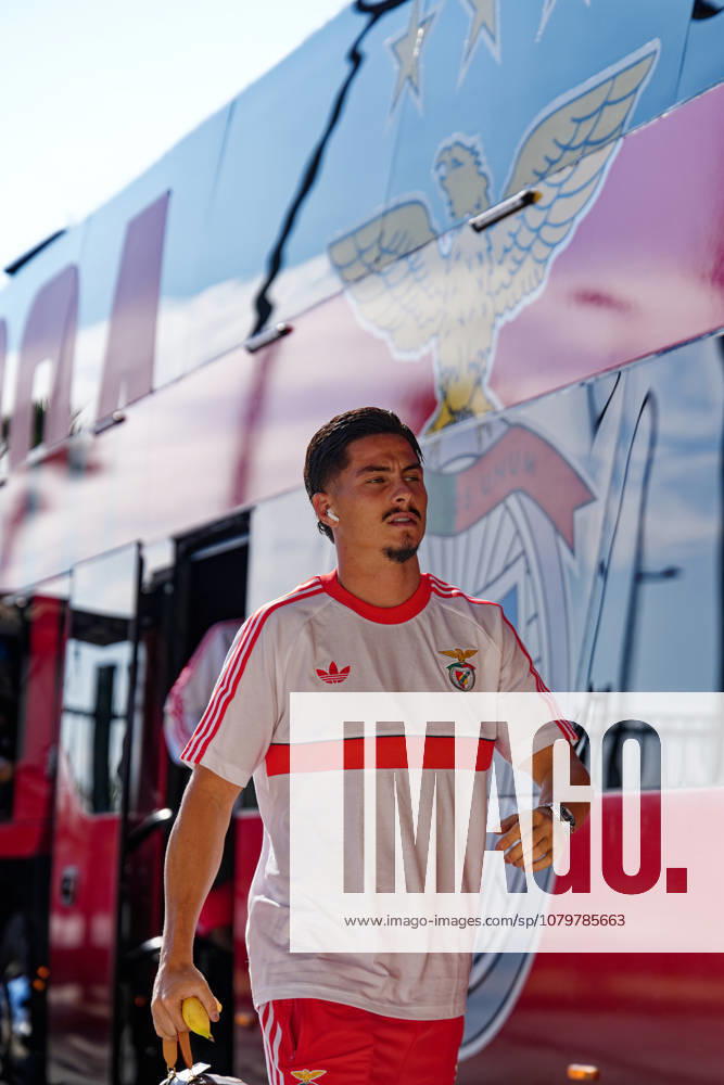 Trofeu do Algarve 25th Anniversary - SL Benfica vs CR Flamengo, Estadio do Algarve, Portugal. Estadio do Algarve, Portugal. 11 July 2026. 9 Franjo Ivanovic of SL Benfica arriving at the SL Benfica v CR Flamengo football match for the Algarve Trophy 25th Anniversary. Credit: Nuno Pires Veloso Morse Images.