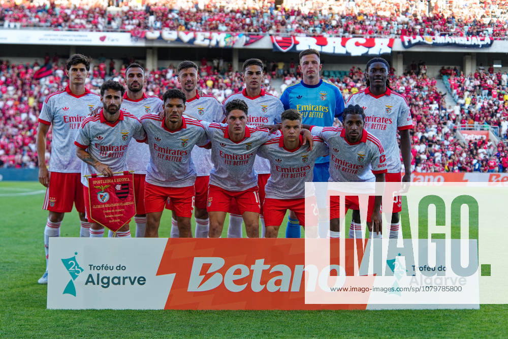 Trofeu do Algarve 25th Anniversary - SL Benfica vs CR Flamengo, Estadio do Algarve, Portugal. Estadio do Algarve, Portugal. 11 July 2026. Team photo of SL Benfica at the SL Benfica v CR Flamengo football match for the Algarve Trophy 25th Anniversary. Credit: Nuno Pires Veloso Morse Images.