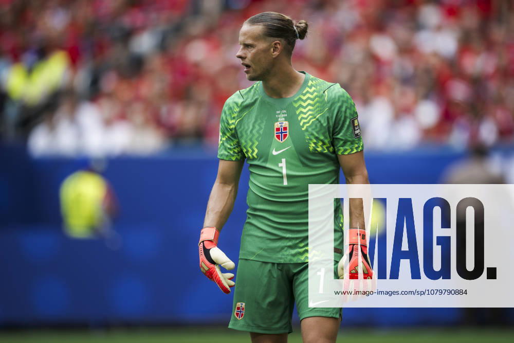 Norway v England - FIFA World Cup, WM, Weltmeisterschaft, Fussball 2026 Orjan Nyland of Norway looks on during the FIFA World Cup 2026 quarter final football match between Norway and England. England won 2-1 over Norway after extra time. Miami Gardens United States