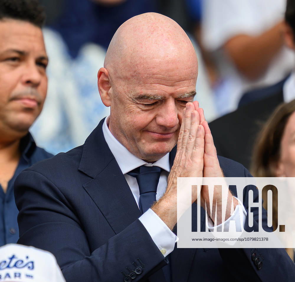 Norway v England - Miami Stadium- Quarter Final - 2026 World Cup - USA. 11 July 2026 - Norway v England - Miami Stadium- Quarter Final - 2026 World Cup - USA. FIFA President Gianni Infantino. Picture : Mark Pain MIAMI USA