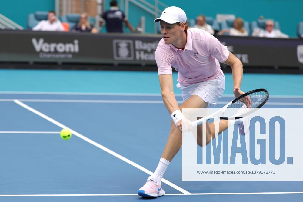 USA TENNIS Tennis 2026 Miami Open - Day 12 - Men s Final epa12859382 Jannik Sinner of Italy in action against Jiri Lehecka of the Czech Republic during the Men’s Final match at the 2026 Miami Open tennis tournament in Miami, Florida, USA, 29 March 2026. MIAMI United States