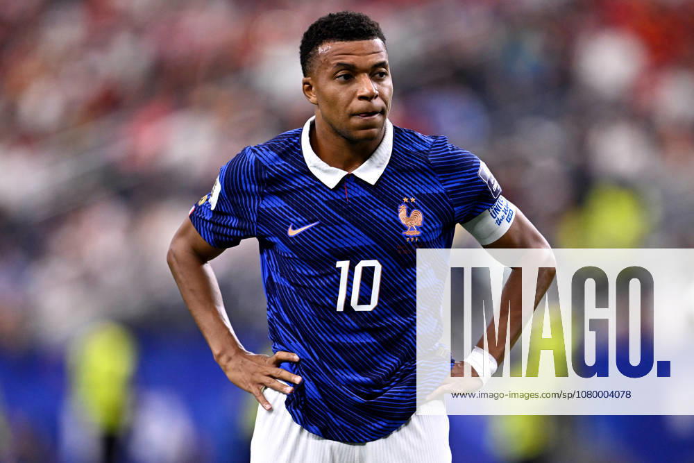 2026-07-14 France v Spain - Semi Final - FIFA World Cup, WM, Weltmeisterschaft, Fussball 2026 ARLINGTON, UNITED STATES - JULY 14: Kylian Mbappe of France during the Semi Final - FIFA World Cup 2026 match between France and Spain at Dallas Stadium on July 14, 2026 in Arlington, Texas. (Photo by Pablo Morano BSR Agency) Arlington United States Content not available for redistribution in The Netherlands directly or indirectly through any third parties.