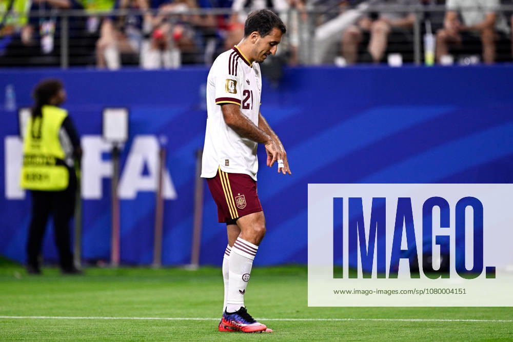 2026-07-14 France v Spain - Semi Final - FIFA World Cup, WM, Weltmeisterschaft, Fussball 2026 ARLINGTON, UNITED STATES - JULY 14: Mikel Oyarzabal of Spain during the Semi Final - FIFA World Cup 2026 match between France and Spain at Dallas Stadium on July 14, 2026 in Arlington, Texas. (Photo by Pablo Morano BSR Agency) Arlington United States Content not available for redistribution in The Netherlands directly or indirectly through any third parties.
