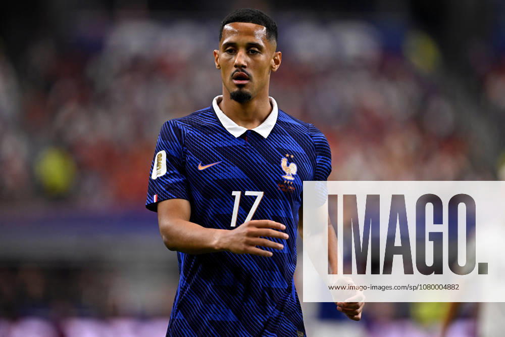 2026-07-14 France v Spain - Semi Final - FIFA World Cup, WM, Weltmeisterschaft, Fussball 2026 ARLINGTON, UNITED STATES - JULY 14: William Saliba of France during the Semi Final - FIFA World Cup 2026 match between France and Spain at Dallas Stadium on July 14, 2026 in Arlington, Texas. (Photo by Pablo Morano BSR Agency) Arlington United States Content not available for redistribution in The Netherlands directly or indirectly through any third parties.