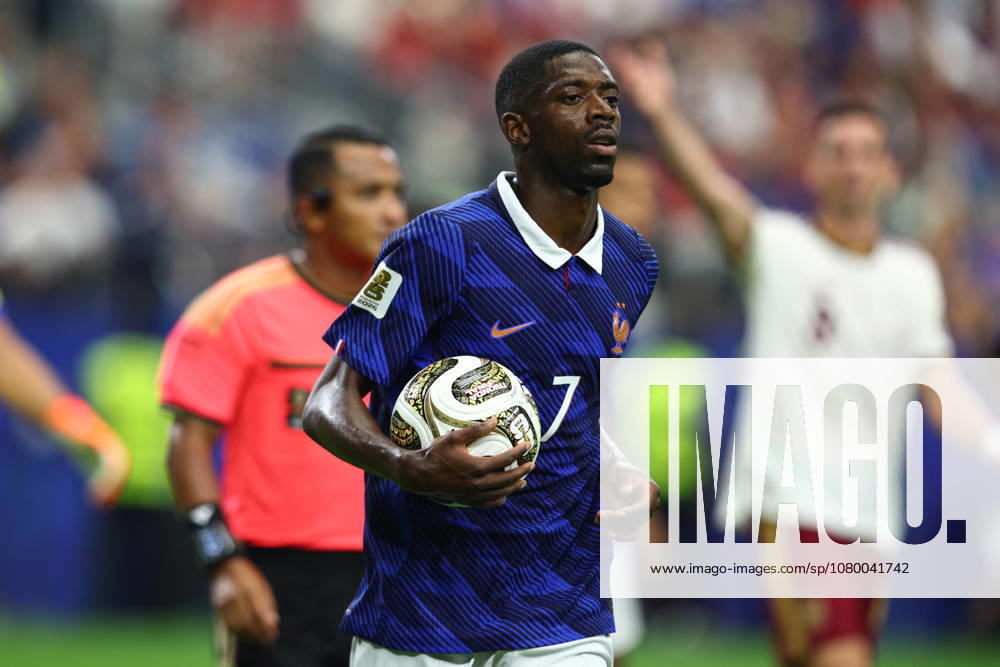 FIFA World Cup, WM, Weltmeisterschaft, Fussball 2026 Semi-Final: France v Spain DALLAS, USA - 14th July 2026: Ousmane Dembele of France during the FIFA World Cup 2026 semi-final match between France and Spain at Dallas Stadium Dallas Dallas Stadium United States of America