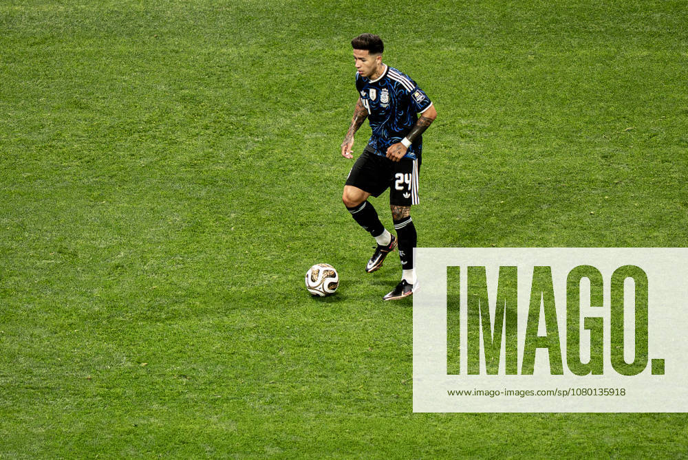 England vs Argentina ATLANTA, GE - 15.07.2026: ENGLAND VS ARGENTINA - Enzo Fernandez, during the match between Argentina and England, valid for the semi-final of the 2026 FIFA World Cup, WM, Weltmeisterschaft, Fussball held at Mercedes-Benz Stadium, in Atlanta, Georgia, United States, this Wednesday (15). (Photo: Danilo Fernandes Fotoarena) x2985567x DaniloxFernandes