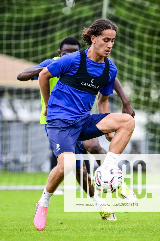 Gent s Mohammed El Adfaoui pictured in action during the summer training camp of Belgian first division soccer team KAA Gent in De Lutte, Losser, the Netherlands on Thursday 16 July 2026, to prepare for the upcoming 2026-2027 season. TOM GOYVAERTS TomxGoyvaerts x181253388x