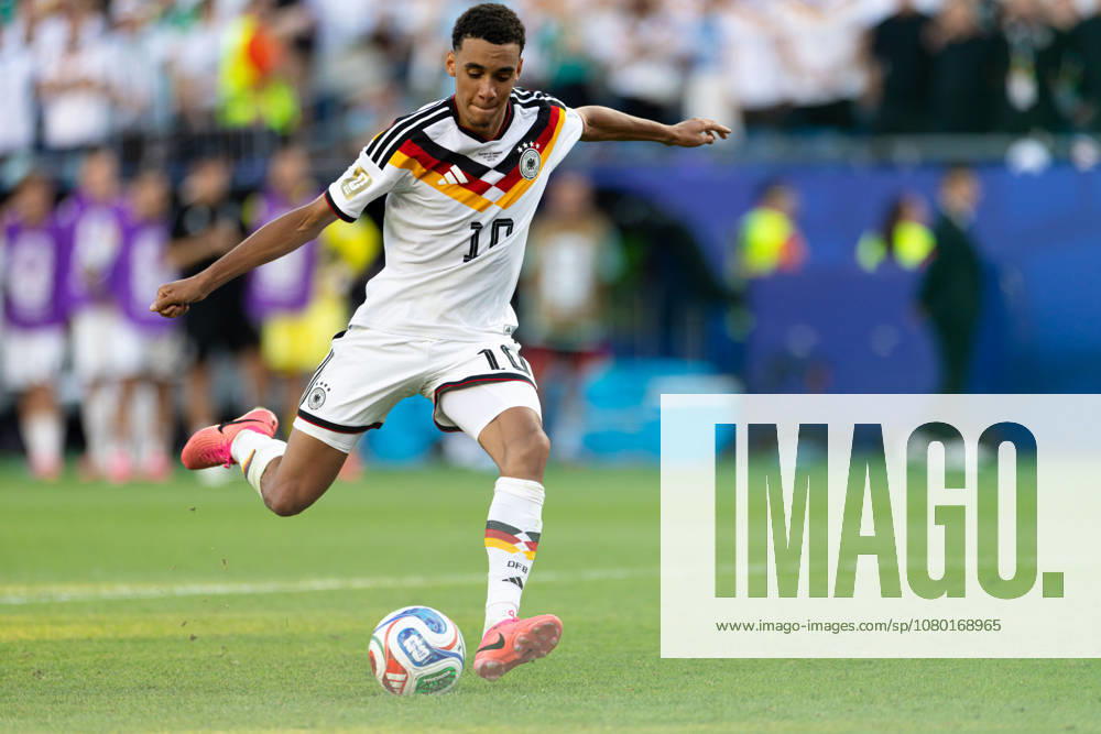 FIFA World Cup, WM, Weltmeisterschaft, Fussball 2026: Germany Vs Paraguay JUN 29 June 29, 2026; Foxborough, Massachusetts, USA; Germany midfielder Jamal Musiala (10) takes a penalty kick during a shootout in a FIFA World Cup 2026 Round of 32 match between Germany and Paraguay at Boston Stadium. (c) Burt Granofsky CSM (Credit Image: Â Burt Granofsky Cal Media)