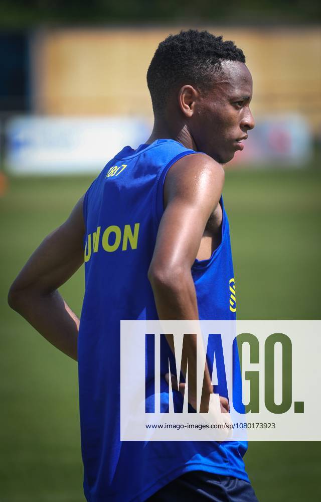 Union s Relebohile Mofokeng pictured during the summer training camp of Belgian first division soccer team Royale Union Saint-Gillois, in Venray, the Netherlands on Friday 17 July 2026, to prepare for the upcoming 2026-2027 season. VIRGINIExLEFOUR x181329331x